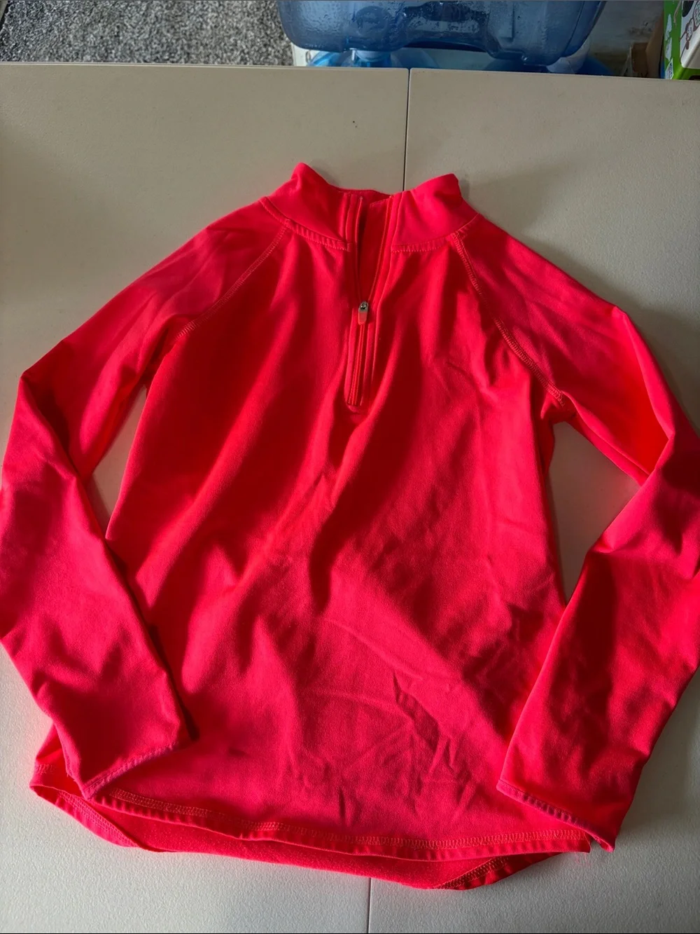 Justice Neon Pink Half-Zip Pullover